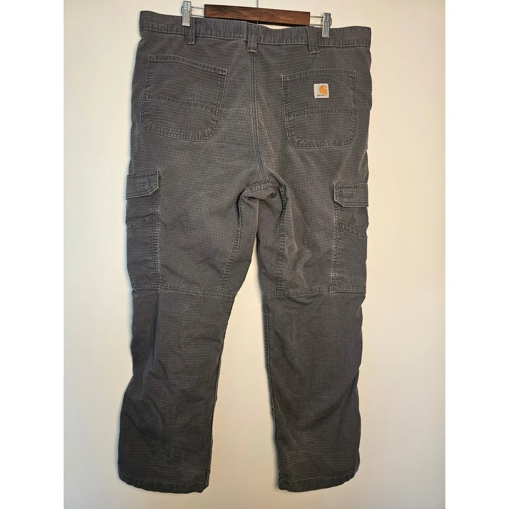 Workwear Carhartt Force Relaxed Fit Ripstop Cargo Pant Mens 40x32 Gray BN4200-M